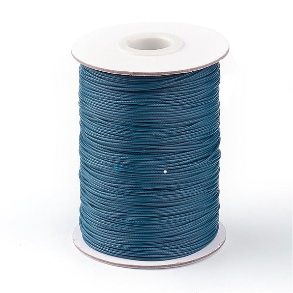 1roll Waxed Polyester Cord Prussian Blue 1mm about 85yards/roll