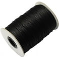 thumbnail image 1 of 1roll Waxed Polyester Cords Black 1.5mm about 200yards/roll(600 feet/roll), 1 of 2