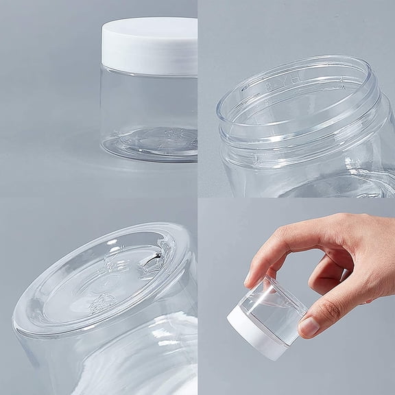 1set 1 set Transparent Plastic Bead Containers Column Shape Bottles Clear Bead Containers for Jewelry Storage 5x4.3cm