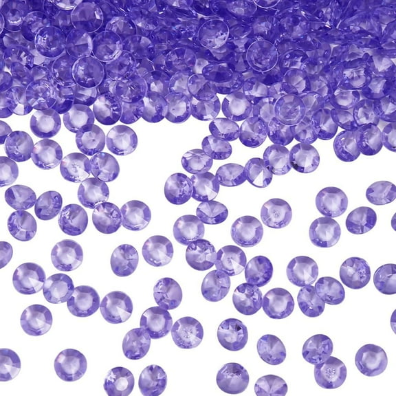 1set 1000Pcs Acrylic Vase Filler Beads Clear Ice Rocks Bulk 8mm Faceted Plastic Diamonds Gem Stones No Hole Bead for Vases Fillers Table Scatter Confetti Centerpieces Wedding Decoration