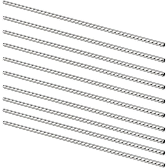 1set 10Pcs 12 Inch 304 Stainless Steel Hollow Tube 6mm OD Round Metal Pipe Industrial Straight Tube Metal Straight Pipe for DIY Industry Home Decoration- 4mm Inner Diameter