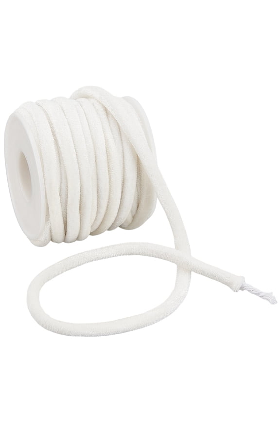 1set 10Yards Polyester Cords Soft Drawstring Replacement Rope for Sweatpants Shorts Pants Jackets Coats White 6mm