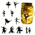 thumbnail image 1 of 1set 10pcs Dance Silhouette Window Stickers Dancer Silhouette Wall Stickers Silhouette Clings Decals Lamp tions Home Decor Art Mural Other (Craft & Sewing supplies Storage), 1 of 5