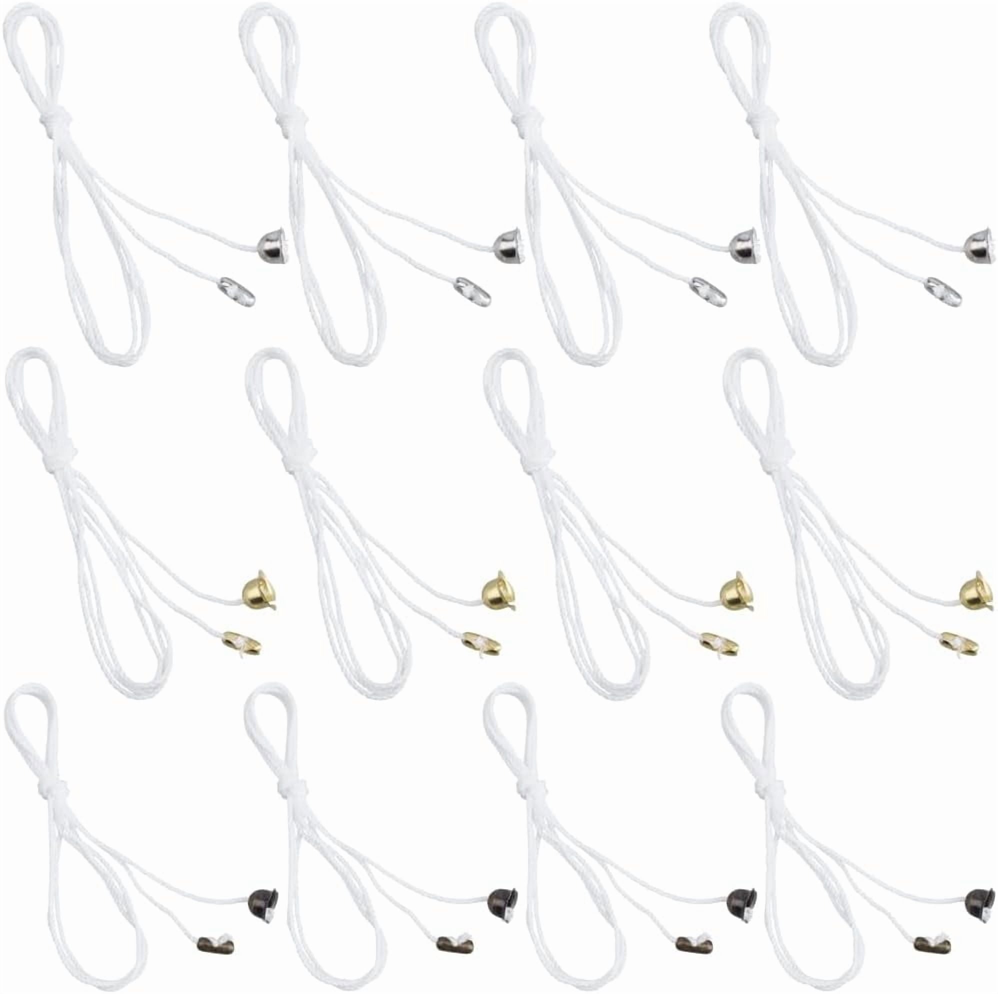 1set 12Pcs 3 Colors Pull Cord for Ceiling Switch Silver Gold Black ...