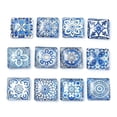thumbnail image 1 of 1set 12pcs Glass Cabochons Square Mixed color 20x20x6mm, 1 of 3