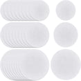 thumbnail image 1 of 1set 150pcs 3 style Circular Quantitative Filter Paper Medium Speed Laboratory Filter Paper Funnel Filter Paper White 7~11x0.01cm 50pcs/style, 1 of 5