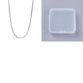 1set 1Pc Alloy Snake Chain Necklaces for Women Platinum 17.72 inch(45cm ...