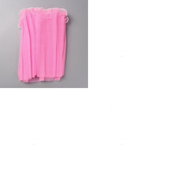 1set 1pc Polyester Pleated Lace Trim Ruffled Lace Ribbon with Plastic Pearl Edge for Bouquet Decor Hot Pink 10-5/8 inch(270mm) about 4.04~4.49 Yards(3.7~4.11m)/set Polyester