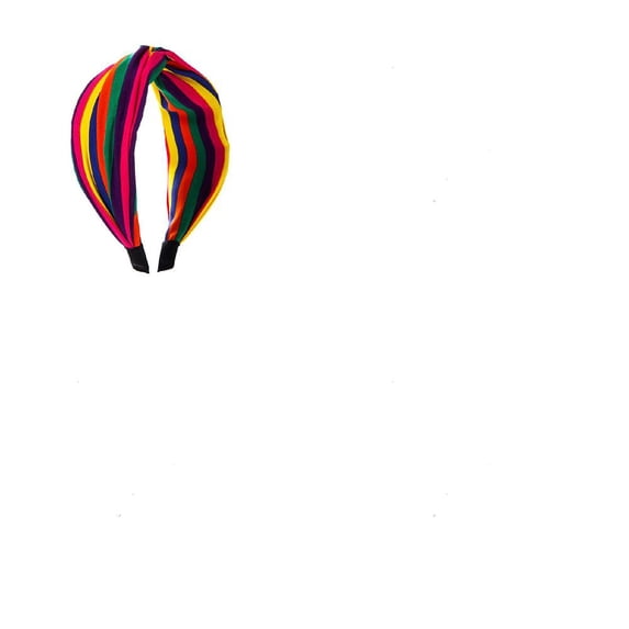 1set 1pc Rainbow color Cloth Hair Bands Wide Twist Knotted Hair Hoop Hair Accessories for Women Colorful 160x150x65mm