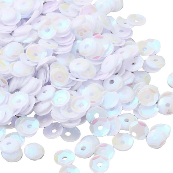 1set 2 bag Ornament Accessories PVC Plastic Paillette/Sequins Beads Faceted Flat Round Clear AB 4.5x0.6mm Hole: 1mm about 1000pcs/set