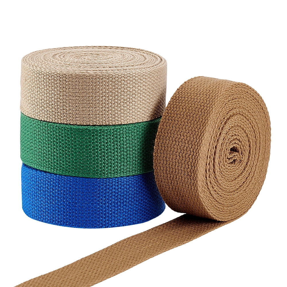 Webbed Ribbon 1set 20 Yards/ 18.3m Cotton Webbing Sewing Twill Ribbon 1.3 inch Heavy ...