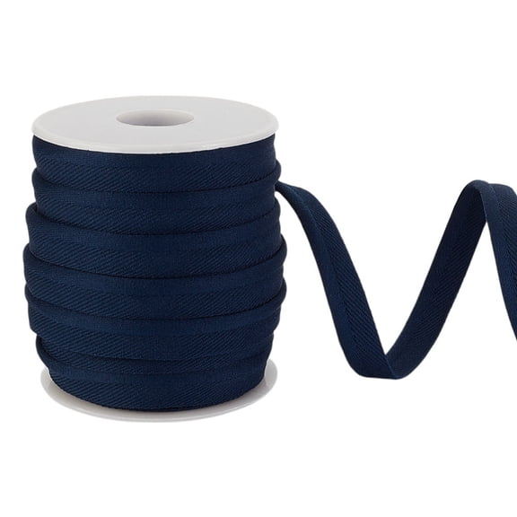 1set 20 Yards Polyester Twisted Lip Cord Trim Twisted Trim Cord Rope Ribbon for Home Decoration Upholstery Midnight Blue 3/8 inch(10mm)