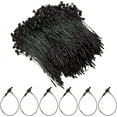 thumbnail image 1 of 1set 2000pcs 3 Inch Plastic Black Tag Loops Hang Tag String Security Price Tags Fastener Ring Adjustable Snap Lock Pin Safety Loop Ties for Retail Store Clothing Price Tag Accessories Supply, 1 of 9