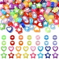 thumbnail image 1 of 1set 200pcs 4 styles Transparent Acrylic Beads Mixed Shapes Mixed color 7~8.5x3.5~9mm Hole: 1.8~2mm 50pcs/style, 1 of 6