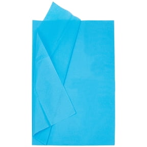 1set 20Pcs Wrapping Paper Flower Bouquet Wrapping Paper Decoration Rectangle Deep Sky Blue 660x500x0.01mm