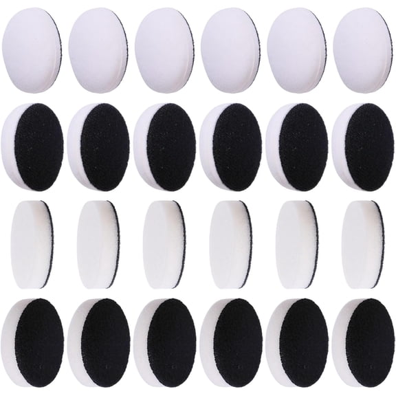 1set 24pcs 2 styles Sponge Painting Shapes Sponge Painting Stamper for Assorted Pattern Mixed color 30~32x7~14mm 12pcs/style