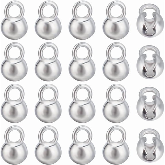 1set 28pcs Brass Bead Tips Calotte Ends 6x4x3.5mm Hole: 1.3mm