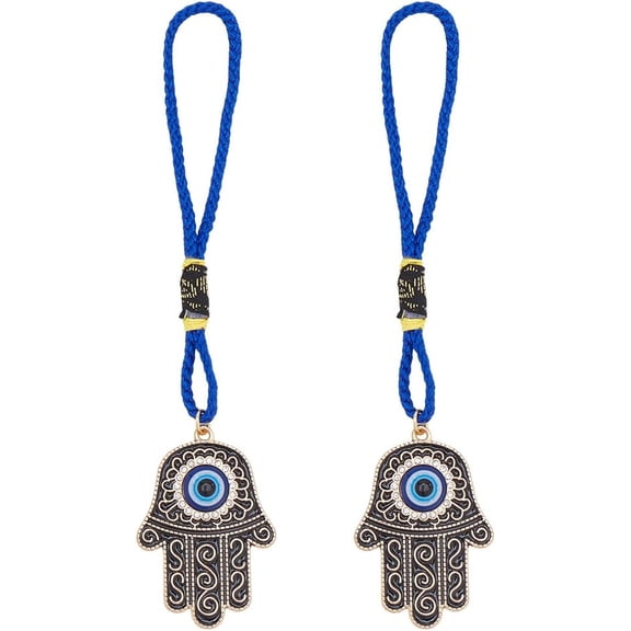 1set 2pcs Alloy Enamel Decoration Hamsa Hand with 144mm