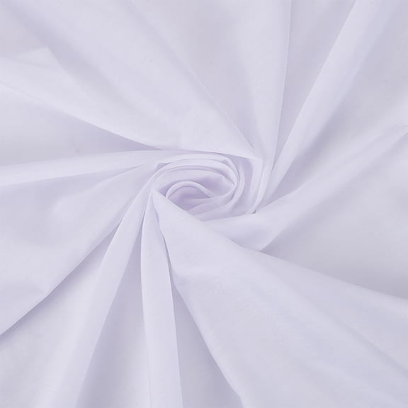 1set 3.28 Yards Poly Cotton Fabric 59inch Wide White Sewing Polycotton Fabric Poly Cotton Broadcloth Embroidery Fabric Poly Cotton Dress Craft Material for Embroidery DIY Making Supplies White