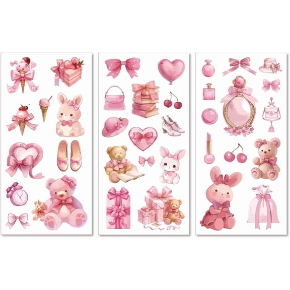 1set 3 Sheets 3 Styles PVC Waterproof Decorative Stickers Self Adhesive Decals for Furniture Decoration Mixed Shapes 300x150mm 1sheet/style for making