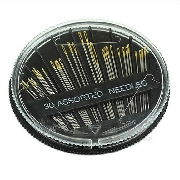 1set/30Pack Premium Sewing Needles for Hand Sewing Repair, 6 Sizes Assorted Needles, Sewing Needles for Handsewing, Large Eye Stitching Needles, Embroidery Needles, Sewing Sharp Needles