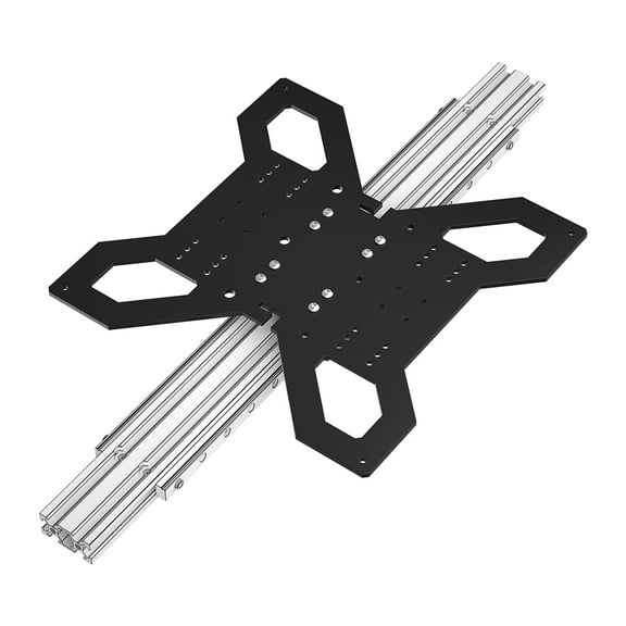 1set 3D Printer Upgrade Y Axis Hot Bed Support Plate Kit, 3D Parts Suitable for 310mm Aluminum Heatbed Hotbed Platform compatibility MGN12H Linear Rail