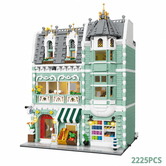 1set 3Styles European Architecture Mini Building Blocks, Creative City Street Landscape Assembly Toy, Modular Buildings, Modular Home, 3 Levels Modular Architecture, Home Decoration