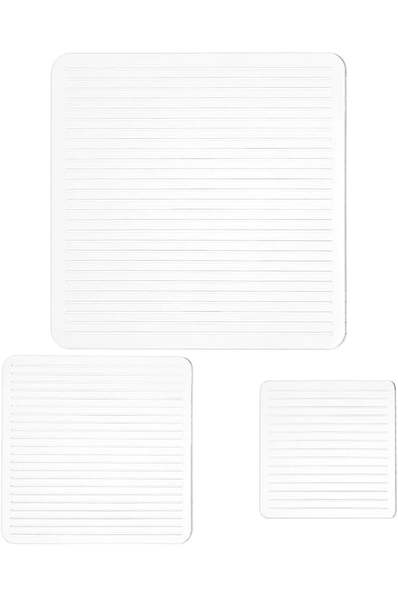 1set 3pcs 3 Size Square Shape Polymer Clay Earring Guide Acrylic Cutters for Polymer Clay Jewelry Making Clear 150~300x150~300x2~2.2mm 1pc/size