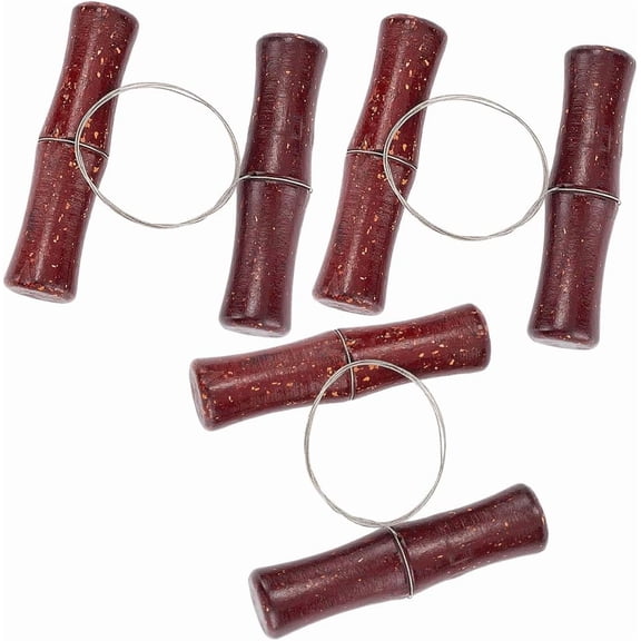 1set 3pcs Clay Cutters Wire Cutting Pottery Tools with Wood Double Handle Sculpting Tools Dark Red 53cm