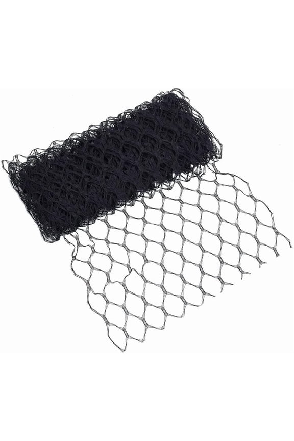 1set 4 Yards(3.65M) Mesh Veil Headband Veil Netting Fabrics Hat Tulle Women Mesh Bridal Birdcage Netting Hat Decoration Black for Women Bride's Headdress Making Black