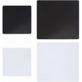 thumbnail image 1 of 1set 4 pcs 4 styles Acrylic Photography Background Display Boards Square Photographic Plates Reflective Display Backdrop Boards Photography Props for Table Top Shooting(Black & White), 1 of 7