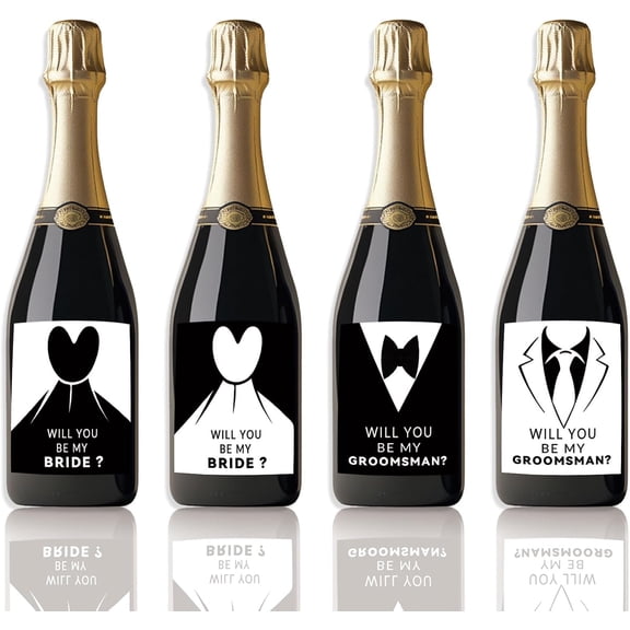 1set 40PCS Suits and Dress Wedding Wine Bottle Label Champagne Labels Flowers Wine Bottle Sticker Wedding Champagne Labels For Bottles Party Label Stickers Covers for Party Decor Gift Colorful