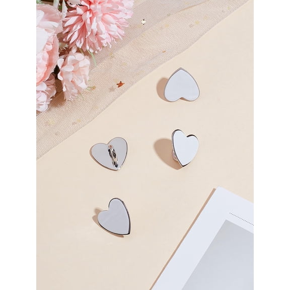 1set 4Pcs Cell Phone Heart Holder Stand Finger Grip Ring Kickstand Cell Phone Ring Holder Stand for Cell Phone All Smartphones Tablet Case Accessories 2.4cm Long White