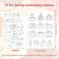 thumbnail image 1 of 1set 4Sheets 11.6x8.2 Inch Stick and Stitch Embroidery Patterns Non-woven Fabrics Water Soluble Embroidery Stabilizers s 297x210mmm, 1 of 7