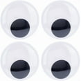 thumbnail image 1 of 1set 4pcs PVC Waterproof Eye Stickers Flat Round Refrigerator White 178x16mm, 1 of 6