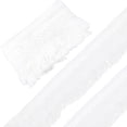 thumbnail image 1 of 1set 5 Yards 7cm Wide Embroidered Fringe Ribbon White Boho Fringe Tassel Trim Polyester Crochet Lace Fabric Edge Trim for Sewing Trimming Curtain Blanket Hanging Rugs Clothing Home Decor White, 1 of 9