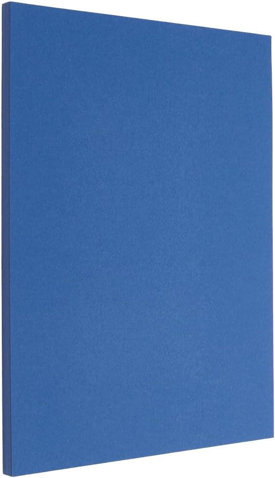 1set 50pcs A4 Craft Paper Cardstock for Card Craft Making Rectangle Royal Blue 298x210x0.2mm