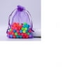 thumbnail image 1 of 1set 50pcs Rectangle Organza Drawstring Bags Dark Violet 9x7cm, 1 of 1