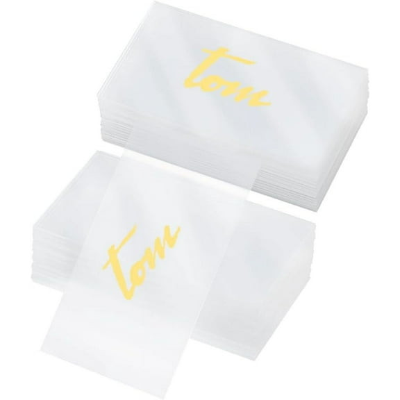 1set 50pcs Transparent Acrylic Blank Place Cards Clear Rectangle Clear 90x50x1mm