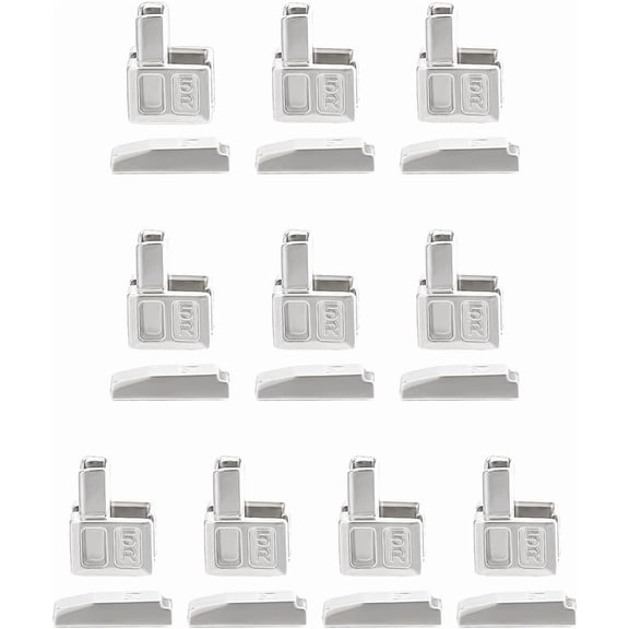 1set 58 Sets Plastic Safety Noses 5 Sizes Black Safety Noses Safety Noses for Amigurumi Craft Oval Nose Eyes with Washers for Stuffed Animals Amigurumi Craft Teddy Bear Supplies Silver