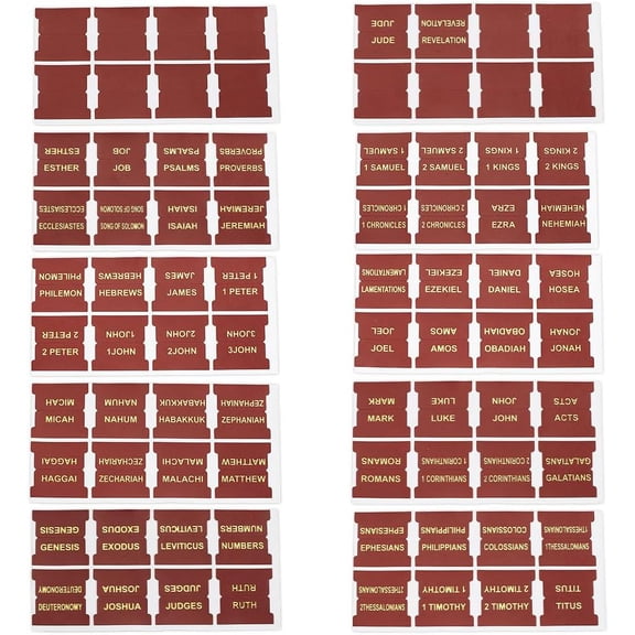 1set 66 pcs Leather Bible Tabs with 14 pcs Blank Leather Tabs Self-Adesive Bible Index Labels Brown Imitation Leather Bible Tabs for Men Women Bible Journaling Study Supplies Accessories