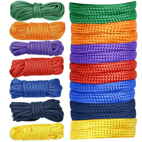 1set 7 Bumdles 7 colors Core Parachute Cords Polyester Cords Mixed color 4mm about 3m/bundle 1 bundle/color