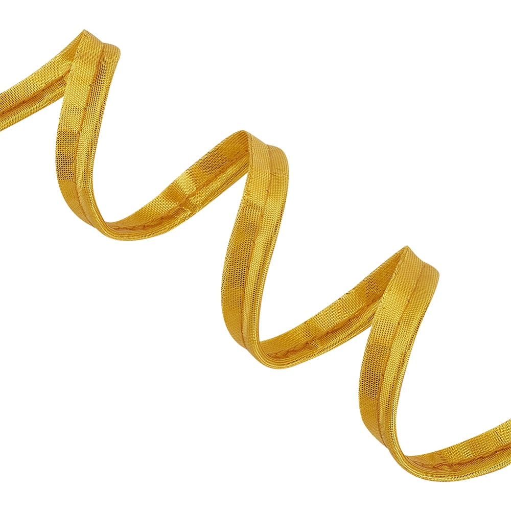 1set 75M Polyester Ribbon for Garment Accessories golden 3/8 inch(11mm) about 82.02 Yards(75m)/set