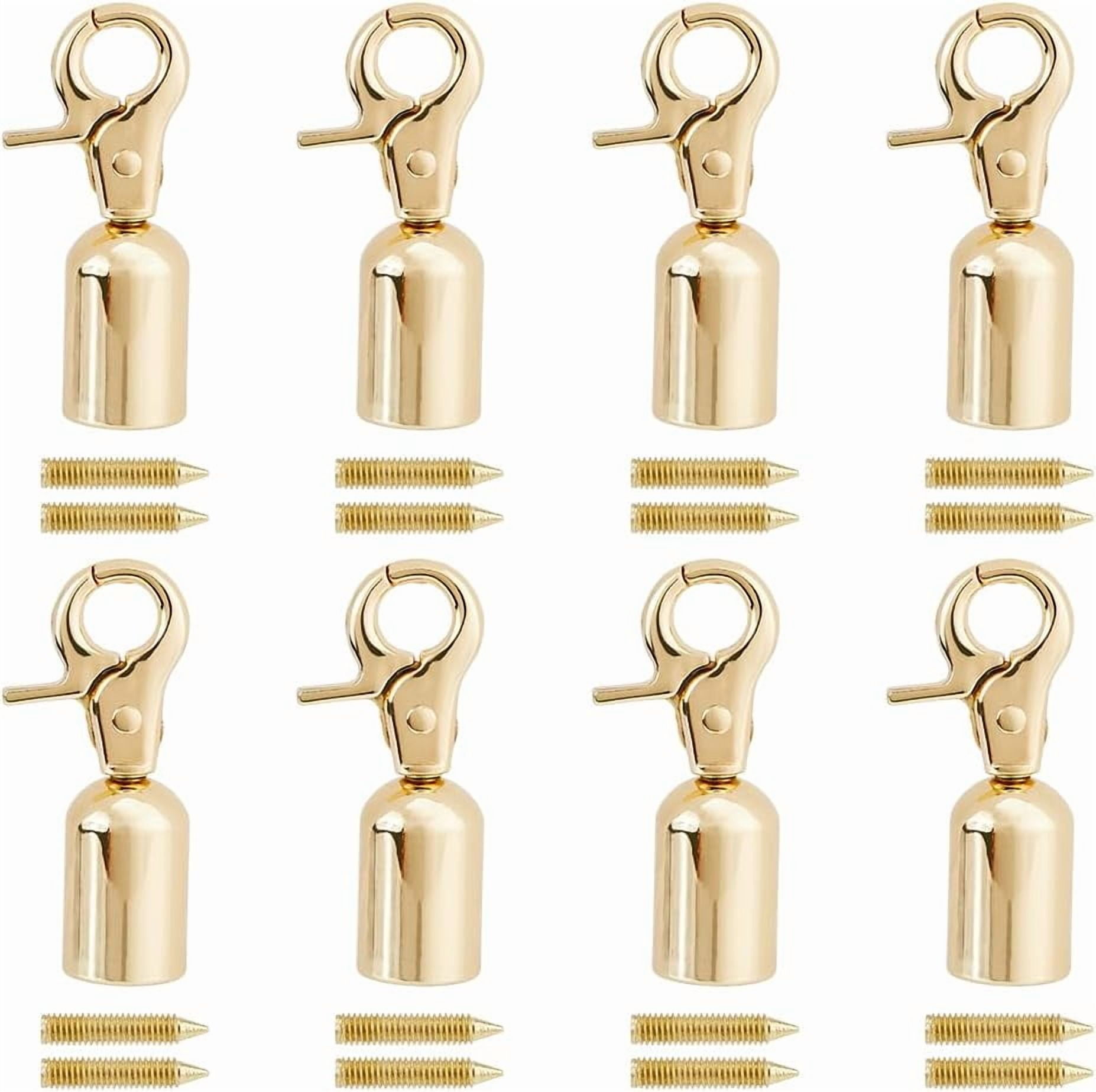 1set 8 Sets Press Cord End Hats Leather Cord Terminators End Tips 13mm ...