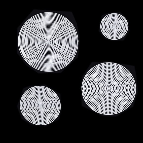 1set 8pcs 4 style DIY Flat Round Plastic Mesh sheet for Knitting bag Bottom Accessories White 20~7.6x0.15cm 2pcs/style