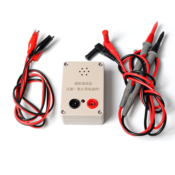 1set 9V Buzzer Tester Electric Wire Tester PCB Cable Switch Products on-Off Switch Tester Continuity Tester,1 x continuity tester 1 x multimeter pen wire 1 x red and black clip wire