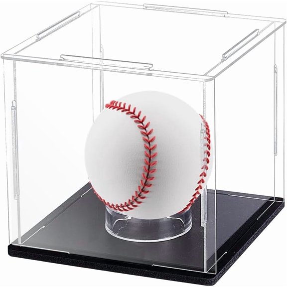 1set Acrylic Display Frame for Ball Diaplay Flat Round Acrylic Display Boxes Clear 4.47x1.55cm Inner Diameter: 3.8cm DIY