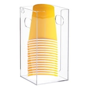 1set Acrylic Disposable Paper Cup Holders Cuboid Clear 101x101x200mm Inner Diameter 44.5x25.5mm DIY