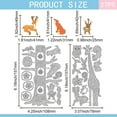 thumbnail image 1 of 1set Animals Theme Carbon Steel Cutting Dies Stencils for Scrapbooking Photo Album Decorative Embossing Paper Card Tree 157x78~108x0.8mm 2pcs/set, 1 of 7