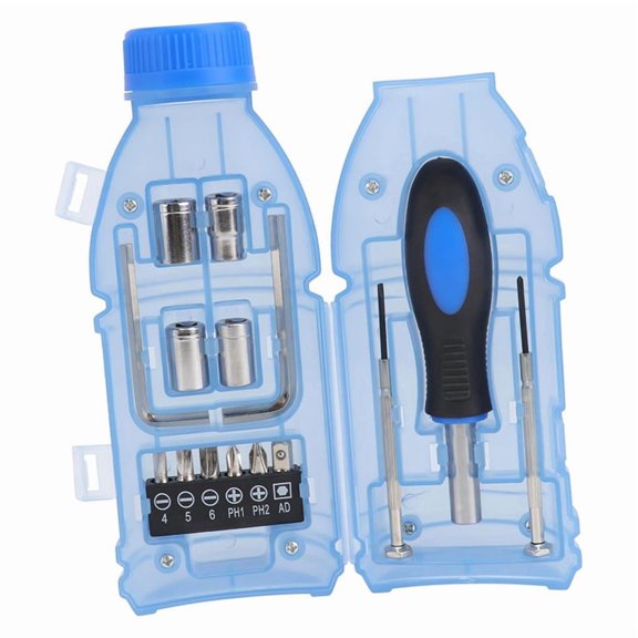 1set Bottle-Design Screwdriver Tool Set Hand Tool Kit for Use Comfortable Design for Professional Repairs